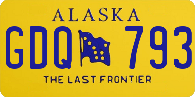 AK license plate GDQ793