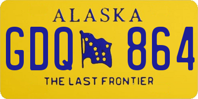 AK license plate GDQ864