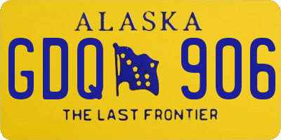 AK license plate GDQ906