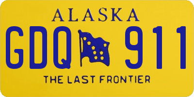 AK license plate GDQ911