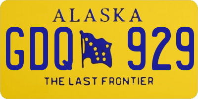 AK license plate GDQ929