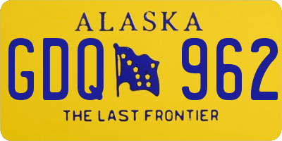 AK license plate GDQ962