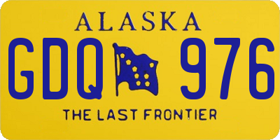 AK license plate GDQ976