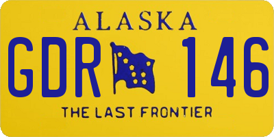 AK license plate GDR146