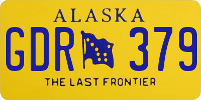 AK license plate GDR379