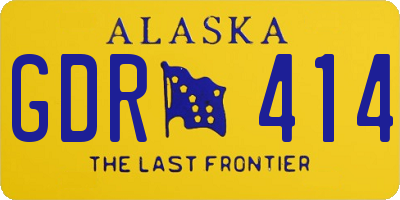 AK license plate GDR414