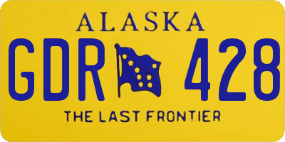 AK license plate GDR428