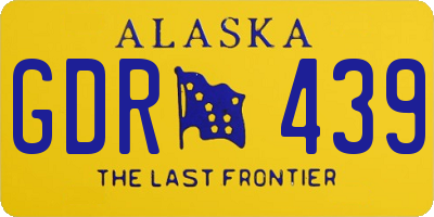 AK license plate GDR439