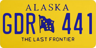 AK license plate GDR441
