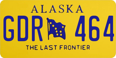 AK license plate GDR464