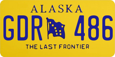 AK license plate GDR486