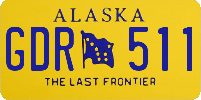 AK license plate GDR511