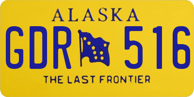 AK license plate GDR516