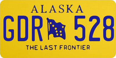 AK license plate GDR528