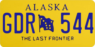 AK license plate GDR544