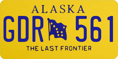 AK license plate GDR561