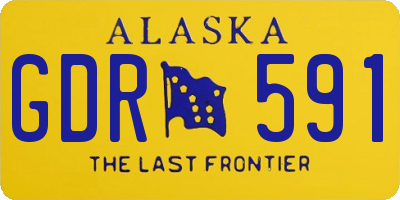 AK license plate GDR591