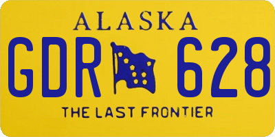AK license plate GDR628