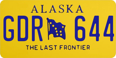 AK license plate GDR644