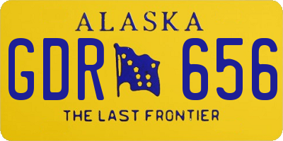 AK license plate GDR656