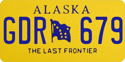 AK license plate GDR679