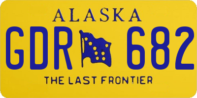 AK license plate GDR682