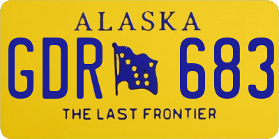 AK license plate GDR683