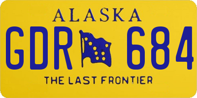 AK license plate GDR684