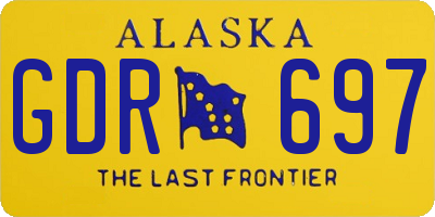 AK license plate GDR697