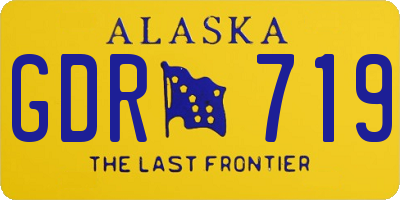 AK license plate GDR719