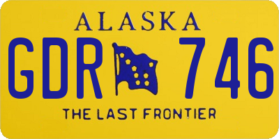 AK license plate GDR746