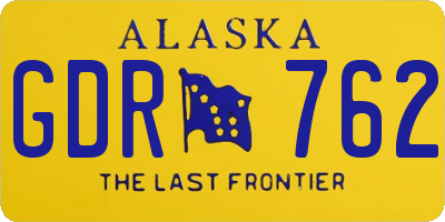 AK license plate GDR762
