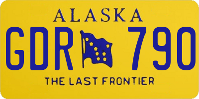 AK license plate GDR790
