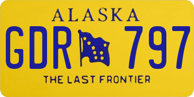 AK license plate GDR797