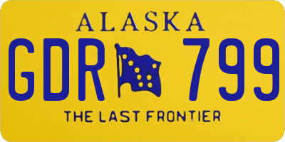 AK license plate GDR799