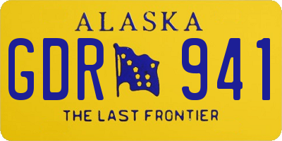 AK license plate GDR941