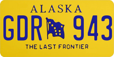 AK license plate GDR943