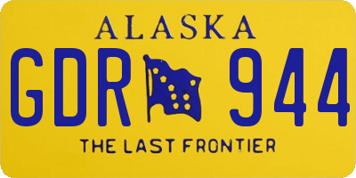 AK license plate GDR944