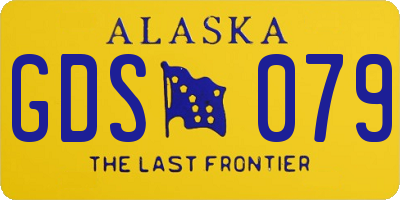 AK license plate GDS079