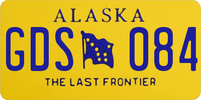 AK license plate GDS084
