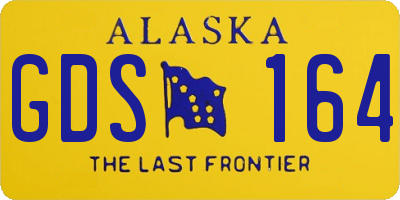 AK license plate GDS164