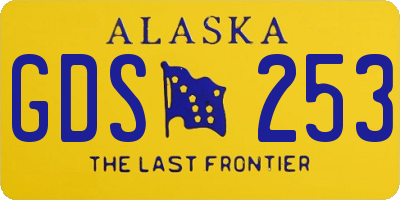 AK license plate GDS253