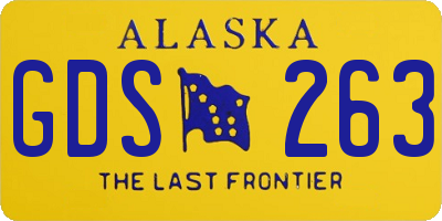 AK license plate GDS263