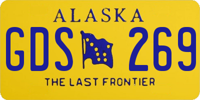 AK license plate GDS269