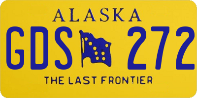 AK license plate GDS272