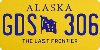 AK license plate GDS306