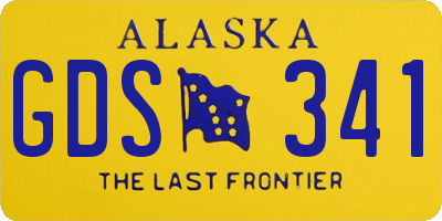 AK license plate GDS341