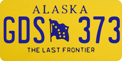 AK license plate GDS373