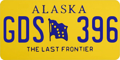 AK license plate GDS396
