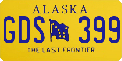 AK license plate GDS399